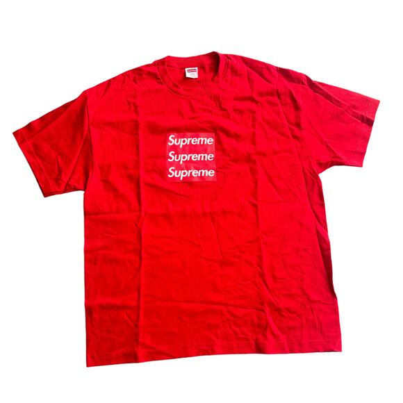 Supreme x AssPizza Triple Box Logo Red Tee Shirt Mens XL - Picture 1 of 4